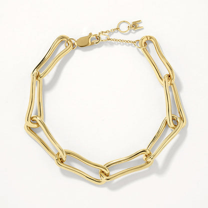 Pinched Paperclip Chain Bracelet 1