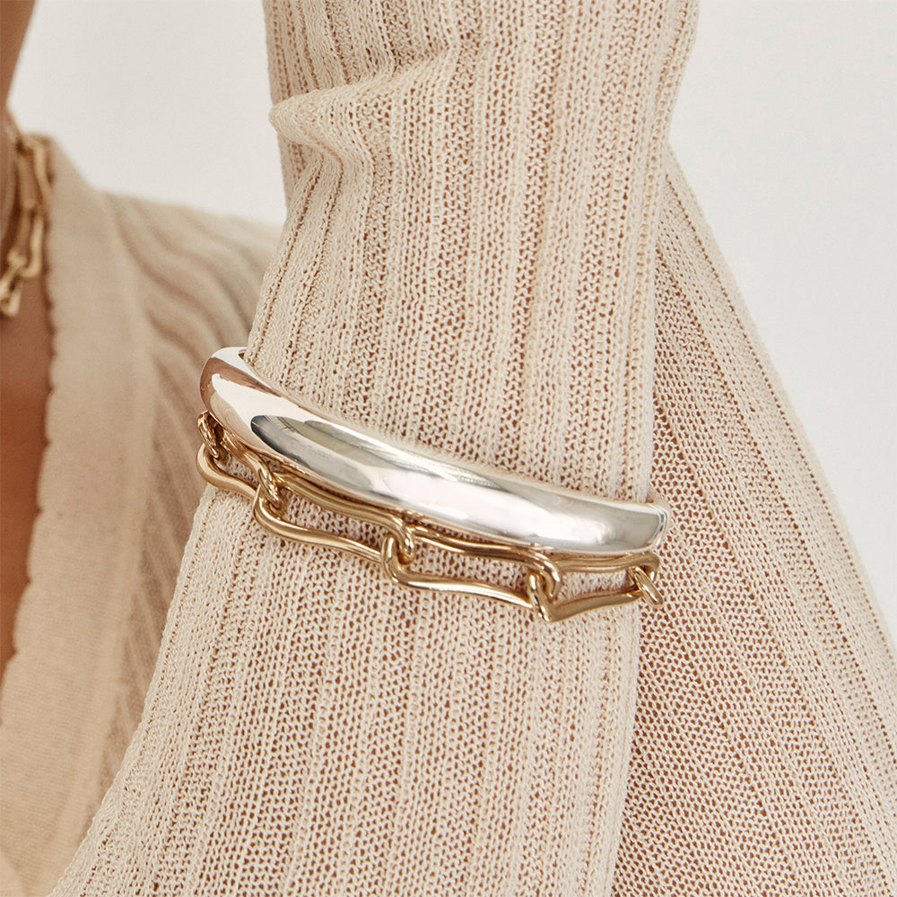 Pinched Paperclip Chain Bracelet 4