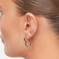 Load image into Gallery viewer, Elegant Wave Gold Hoop Earrings
