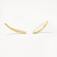 Load image into Gallery viewer, Plain Curve Climber Earrings
