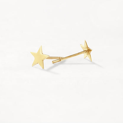 Plain Star Stud Earrings 3