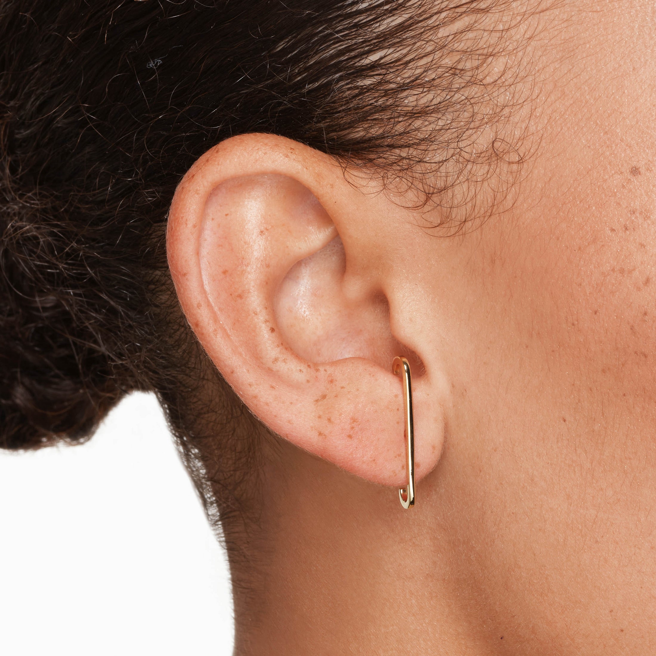 Plain Suspender Cuff Stud Earrings