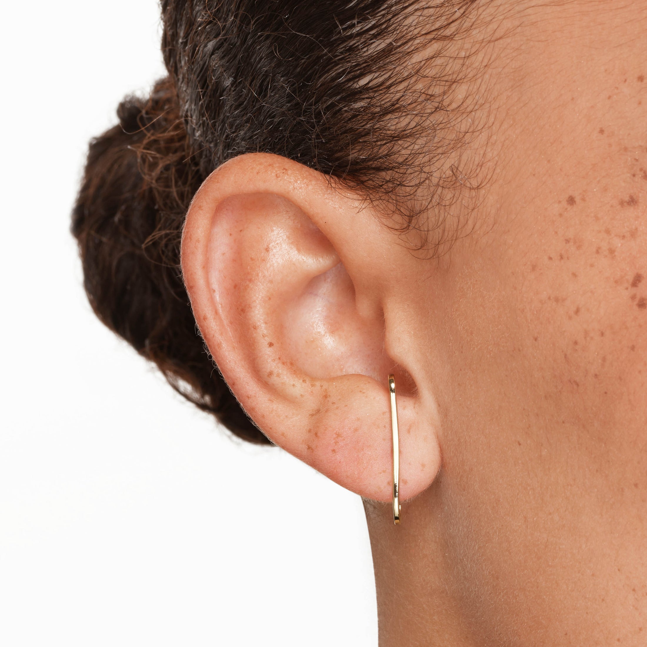 Plain Suspender Cuff Stud Earrings