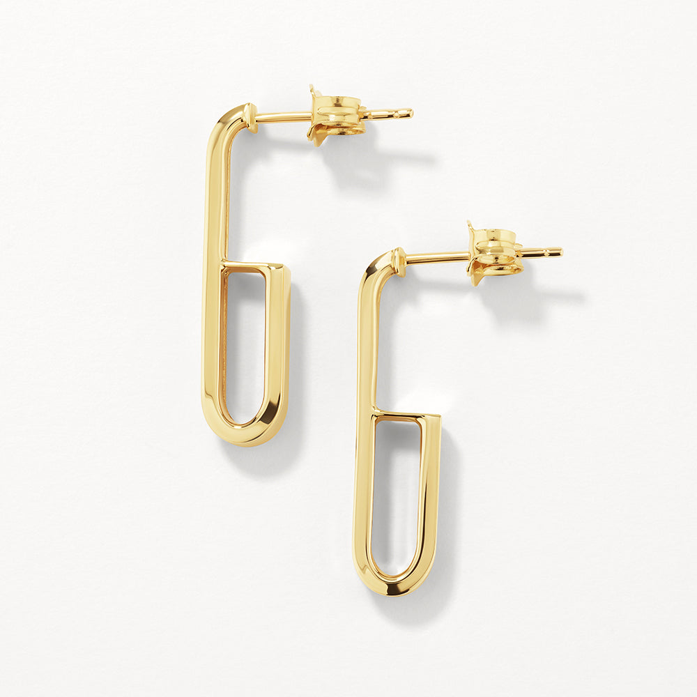 Plain U Shape Hoop Earrings