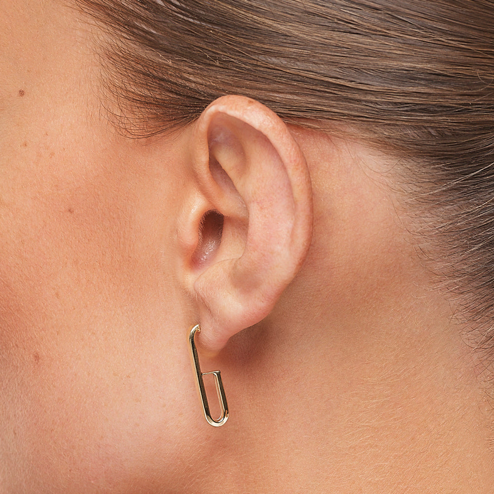 Plain U Shape Hoop Earrings