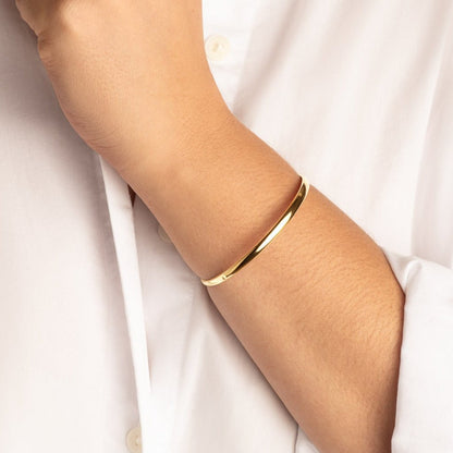 Polished Plain Bangle Bracelets 10