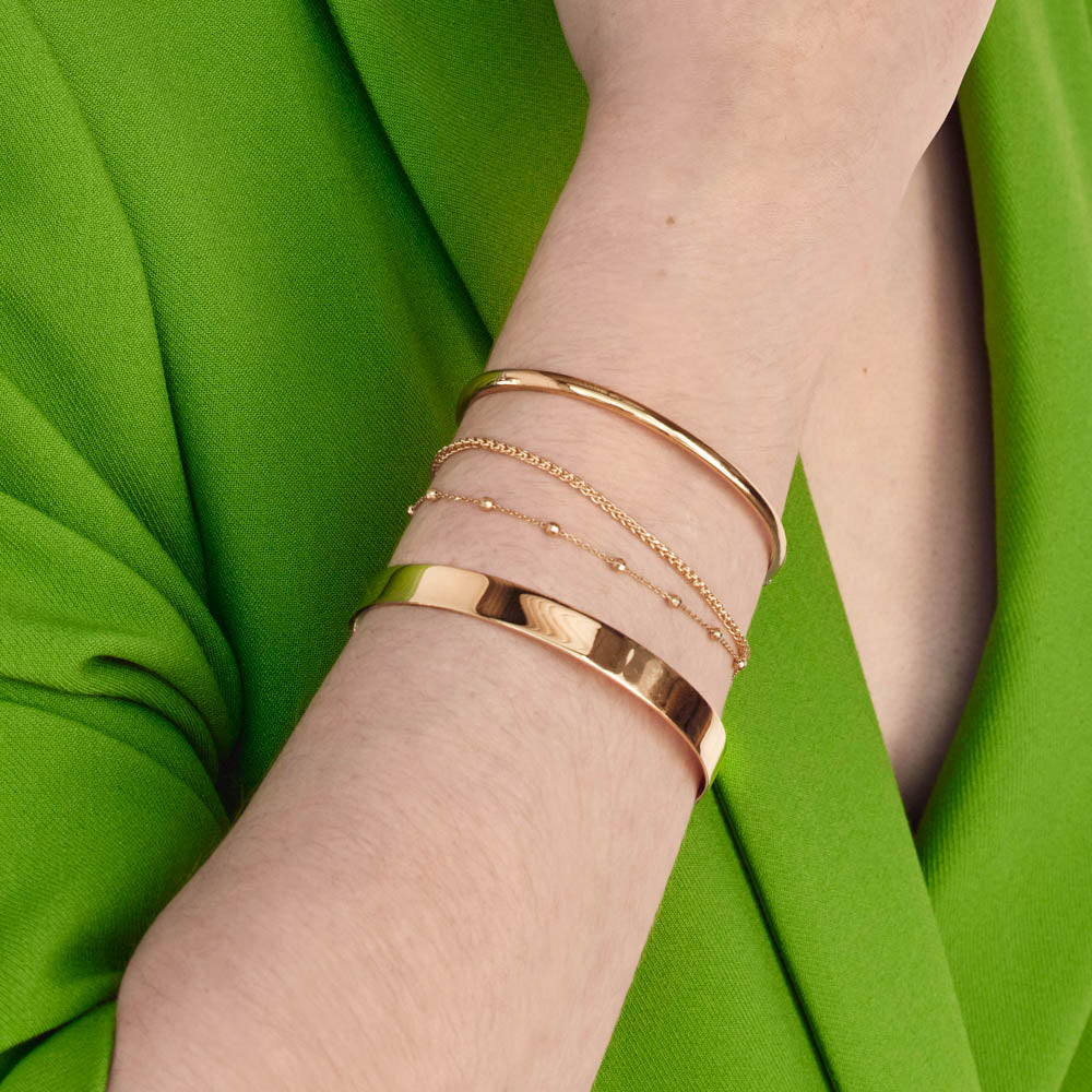 Polished Plain Bangle Bracelets 9