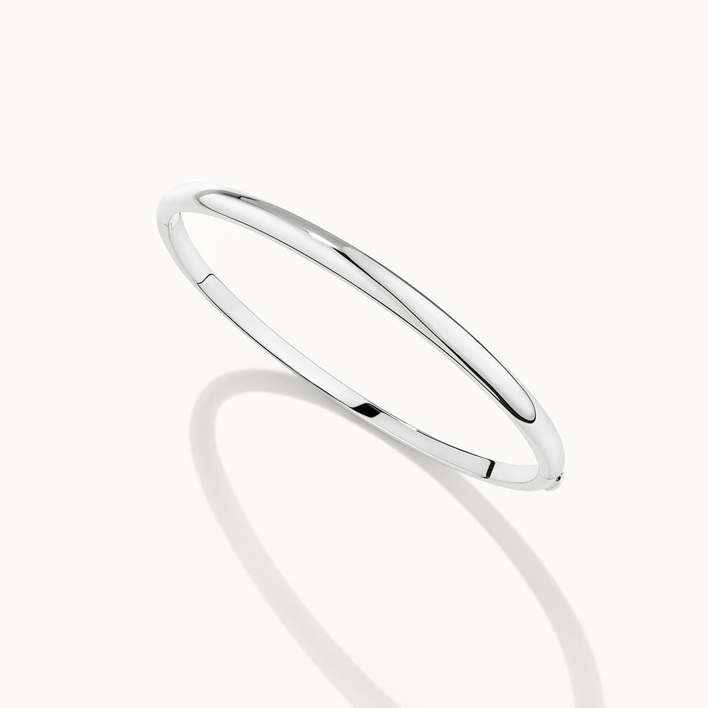 Polished Plain Bangle Bracelet