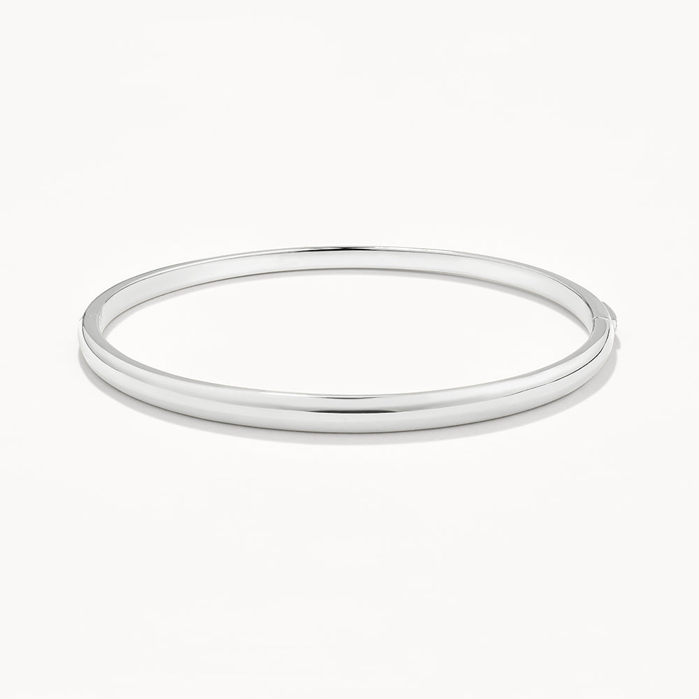 Polished Plain Bangle Bracelet