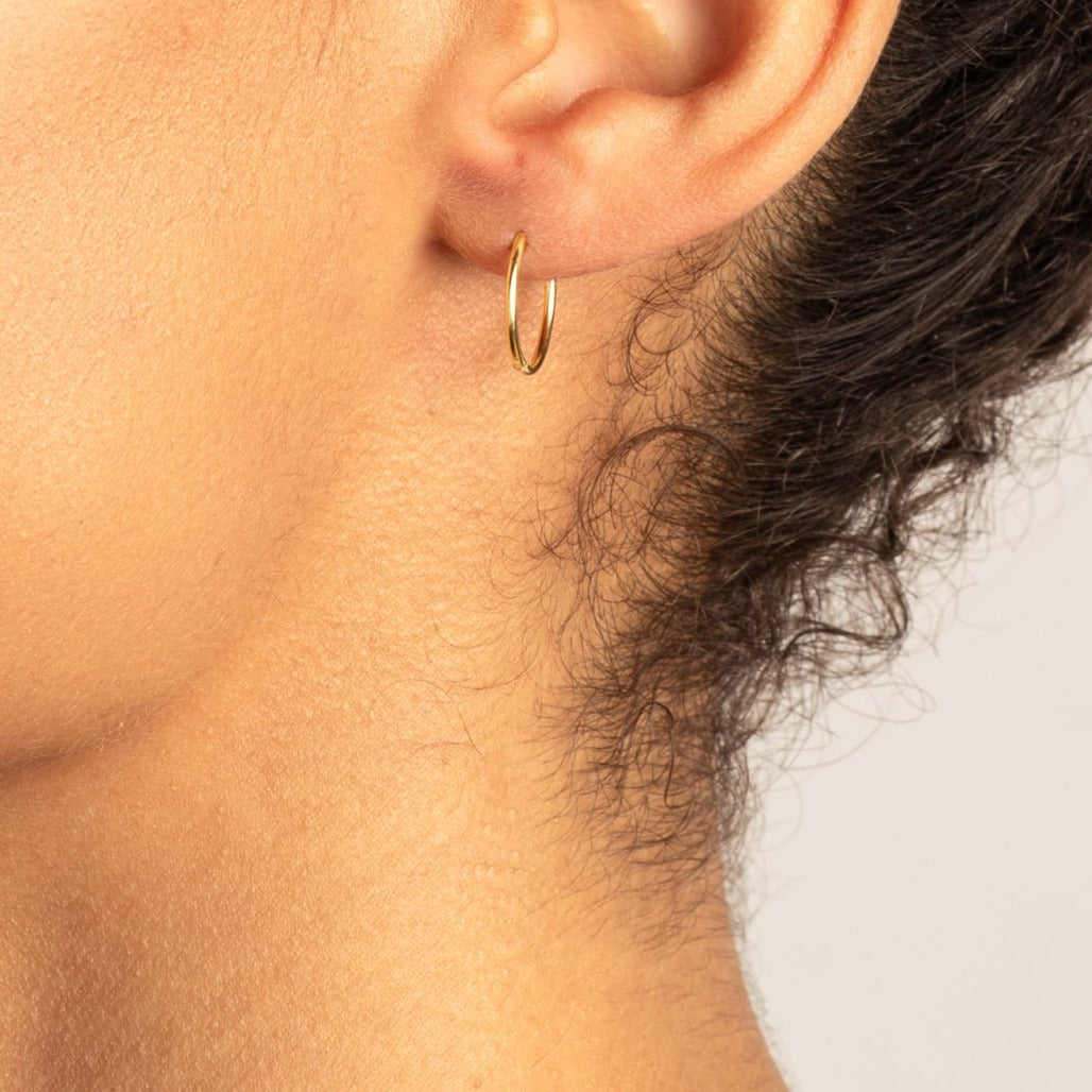 Simple Closed Hoop Earrings