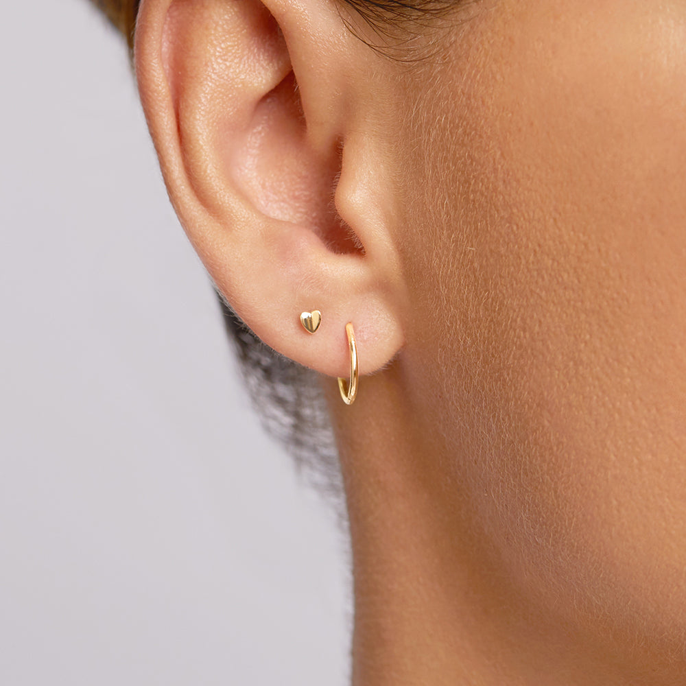 Simple Closed Hoop Earrings