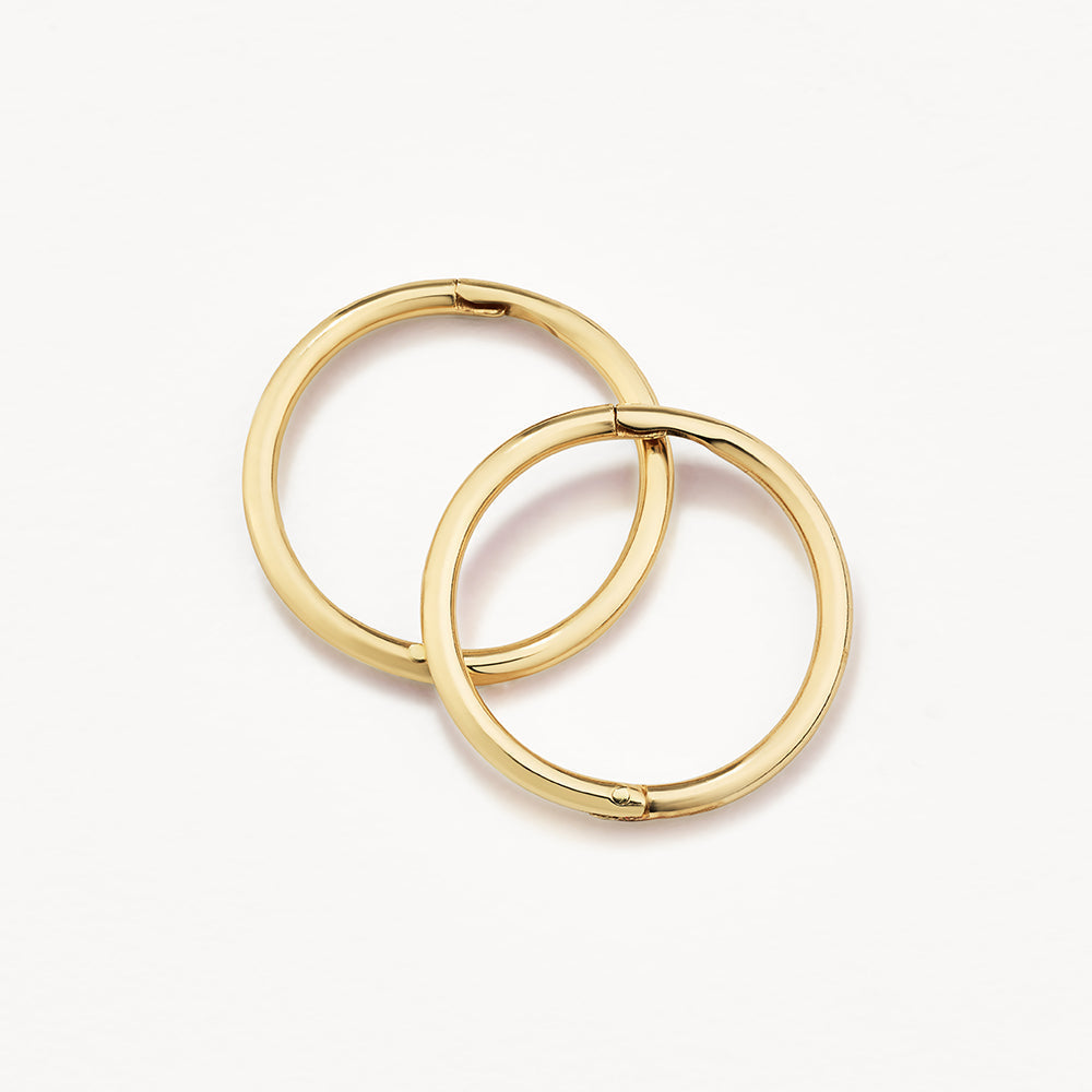 Simple Closed Hoop Earrings