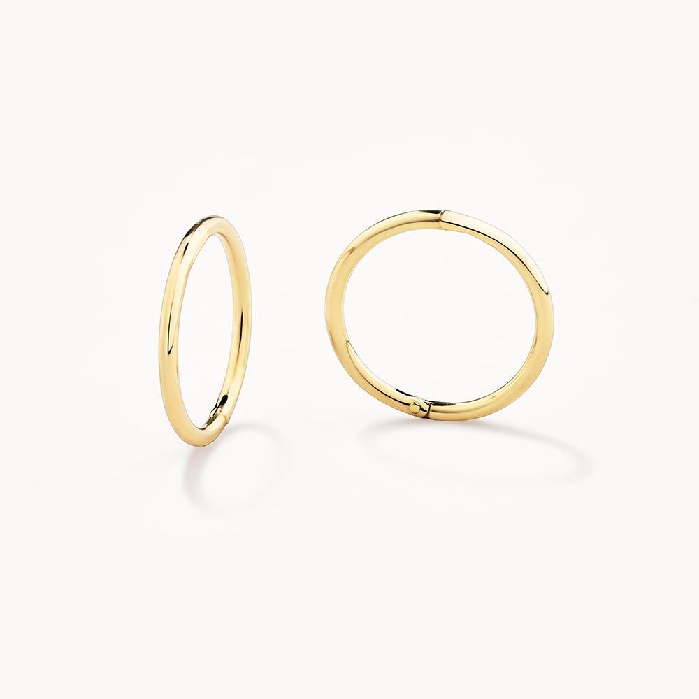 Simple Closed Hoop Earrings