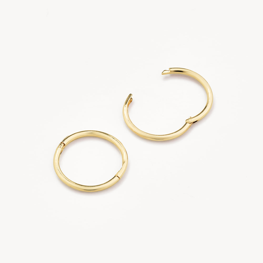 Simple Closed Hoop Earrings