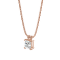 Load image into Gallery viewer, Radiant 1.0 CT Princess Cut Lab-Grown Diamond Solitaire Necklace
