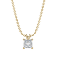 Load image into Gallery viewer, Radiant 1.0 CT Princess Cut Lab-Grown Diamond Solitaire Necklace
