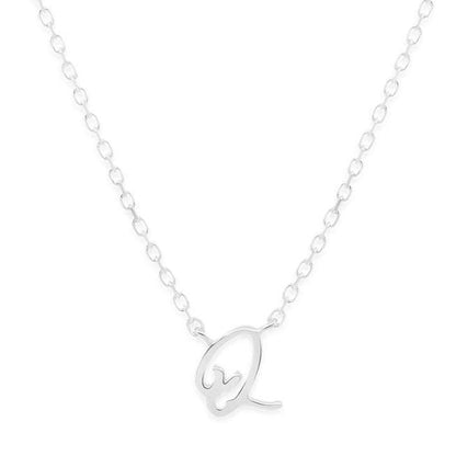 Simple Love Letter Initial Necklace 21