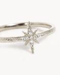 Load image into Gallery viewer, 1.0 TCW Starlight Round Lab Created Diamond Starburst Ring
