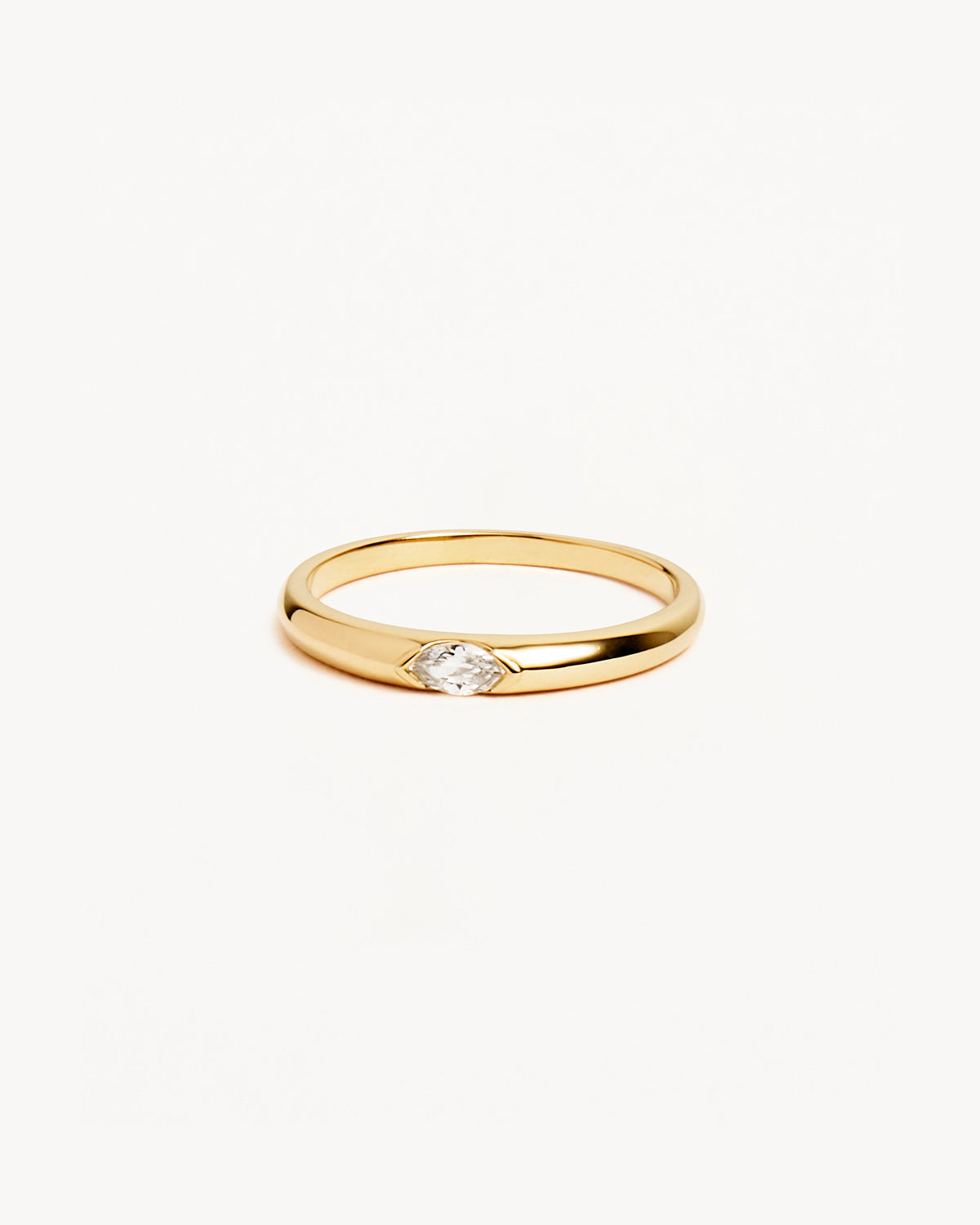 Elegant 0.12 TCW Marquise Lab Grown Diamond Solitaire Wedding Band 1
