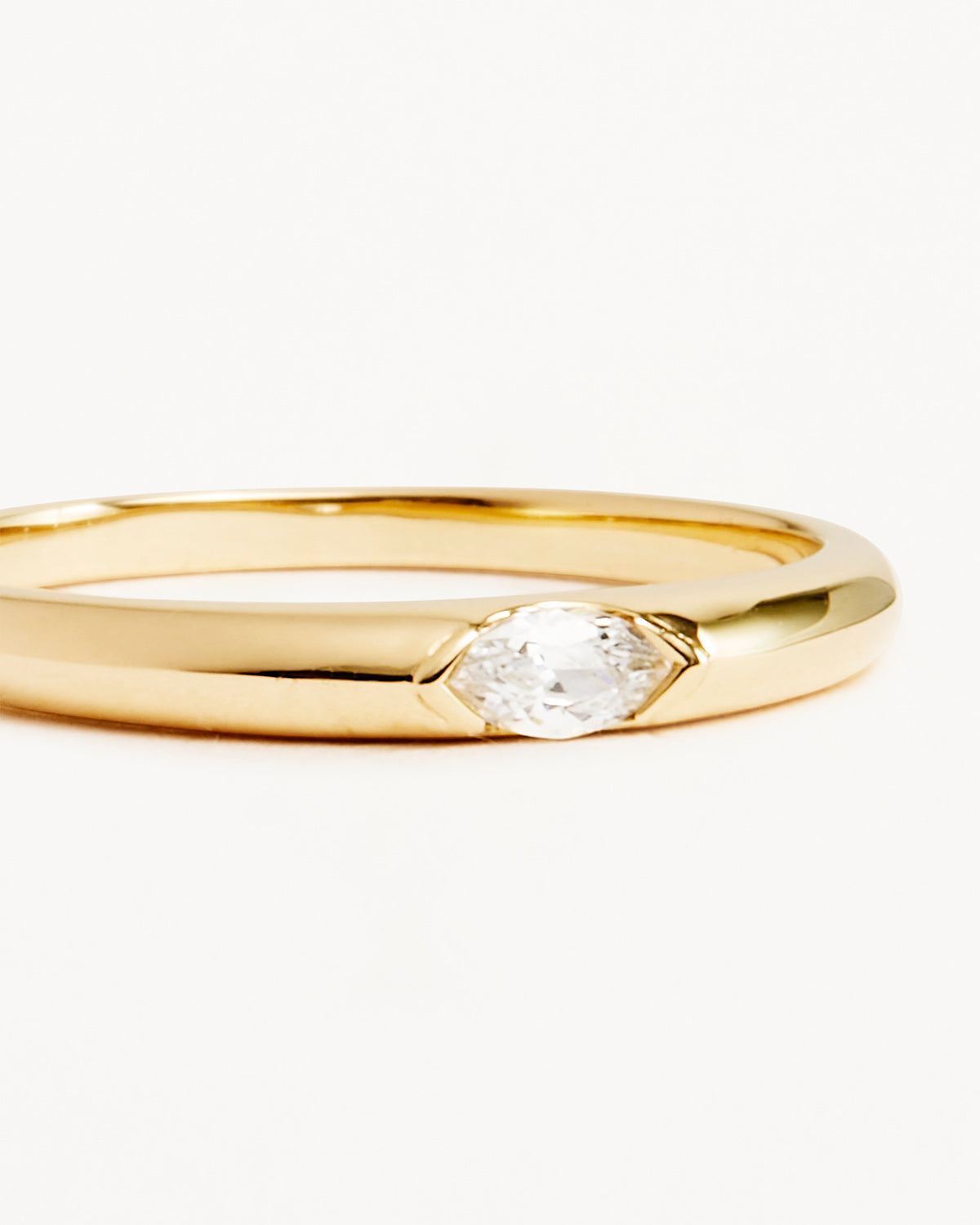 Elegant 0.12 TCW Marquise Lab Grown Diamond Solitaire Wedding Band 2