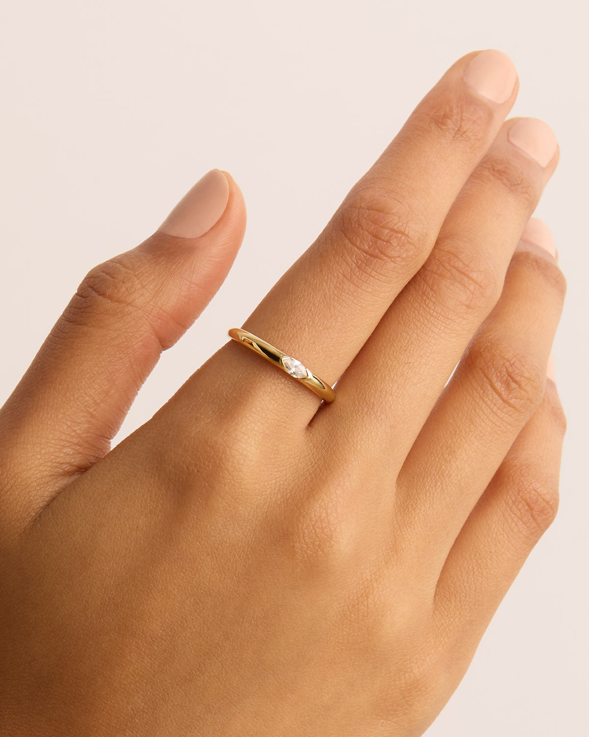 Elegant 0.12 TCW Marquise Lab Grown Diamond Solitaire Wedding Band 5