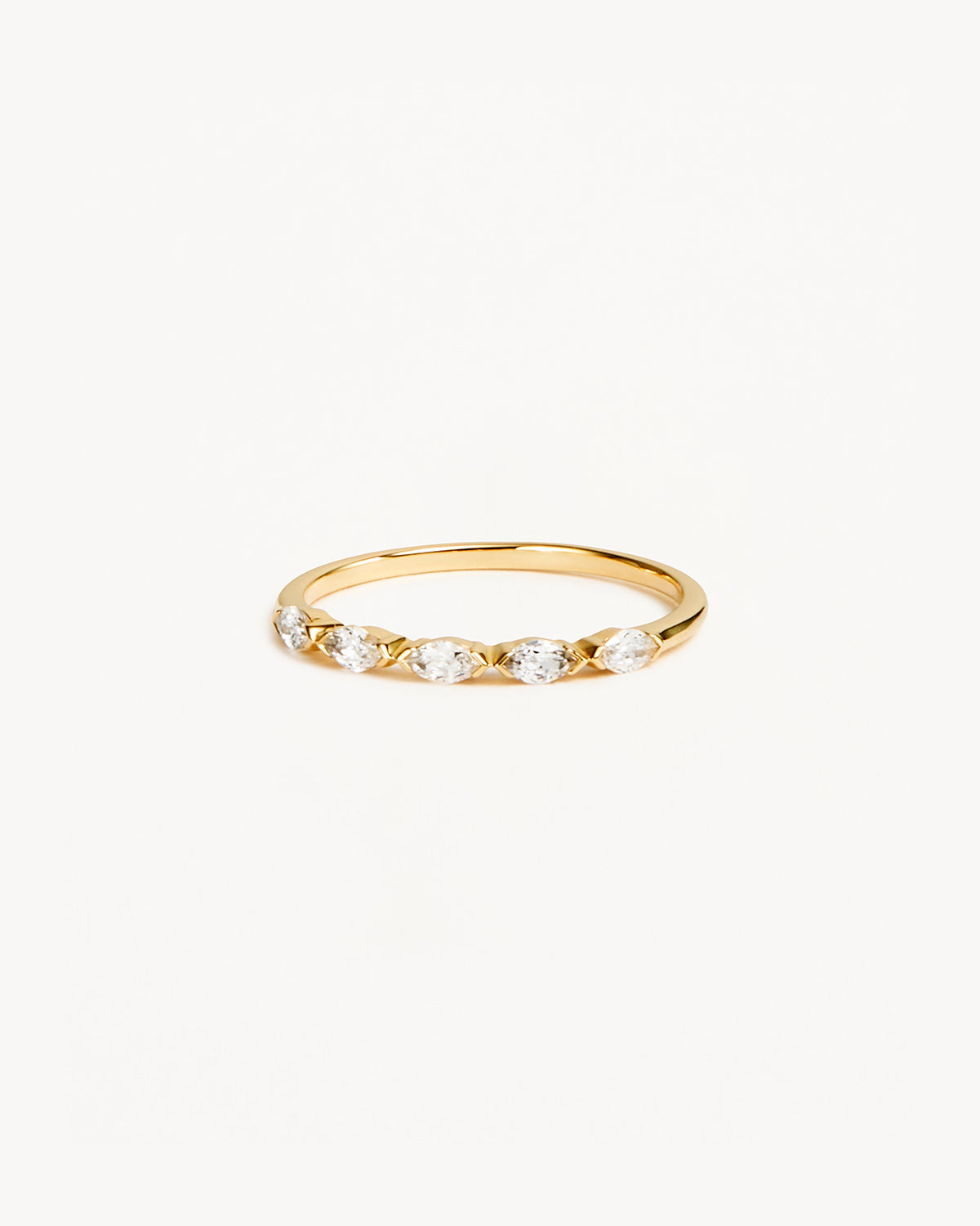 Marquise Half Eternity Lab Grown Diamond Band - 0.065 TCW