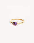 Load image into Gallery viewer, 1.0 CT Oval Cluster Purple Amethyst Engagement Ring
