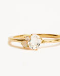 Load image into Gallery viewer, 1.0 CT Oval Lab Made Diamond Multi Gemstone Cluster Engagement Ring
