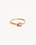 Load image into Gallery viewer, 1.0 CT Oval Pink Amethyst and Lab Grown Diamond Gold Ring
