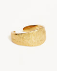 Load image into Gallery viewer, Elegant Gold Textured Half Open Band Ring
