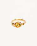 Load image into Gallery viewer, 1.0 CT Oval Yellow Sapphire & Lab Grown Diamond Bezel-Set Engagement Ring
