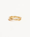 Load image into Gallery viewer, 1.0 TCW Round Lab Grown Diamond Twisted Gold Wedding Band
