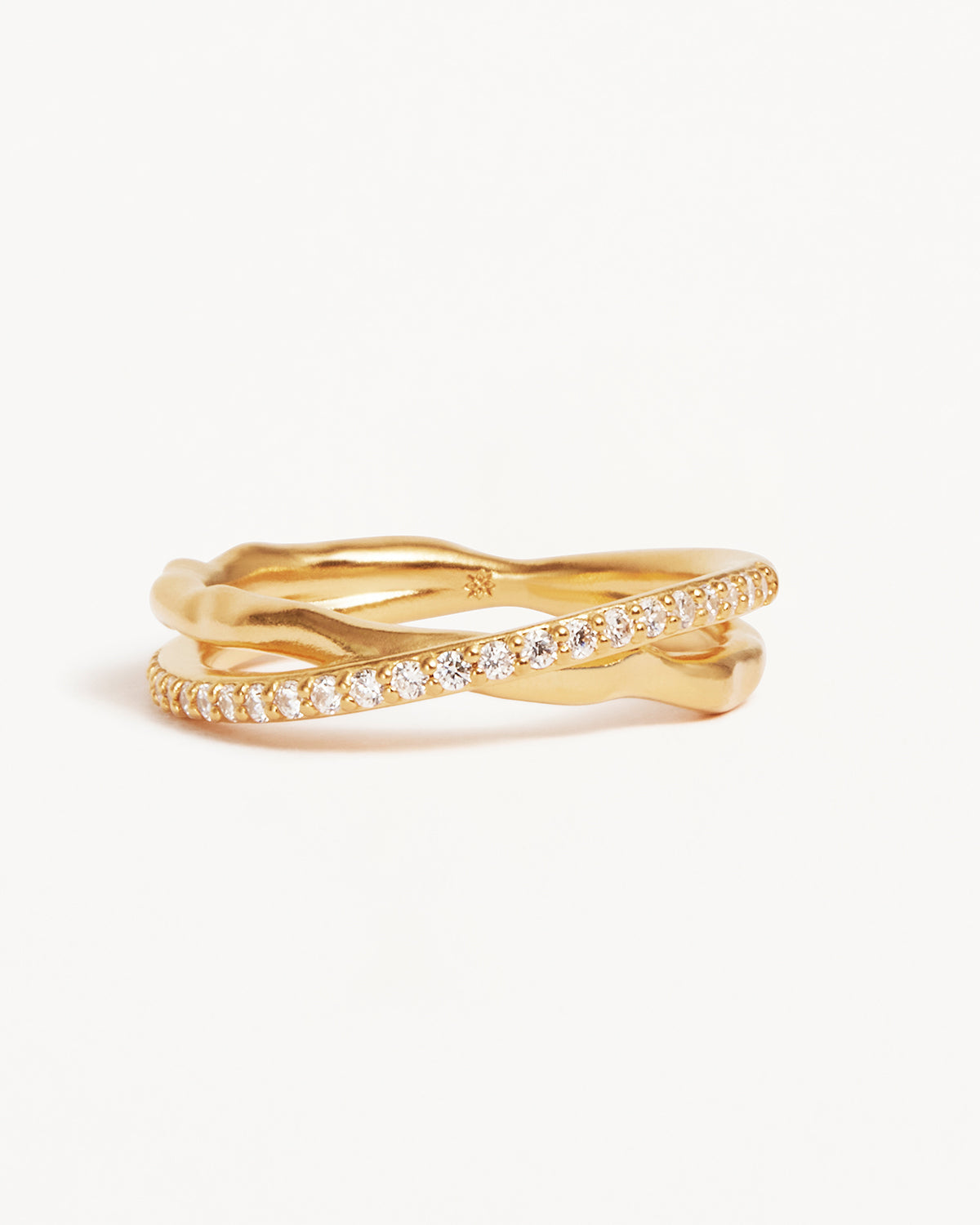 1.0 TCW Round Lab Grown Diamond Twisted Gold Wedding Band 2