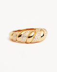 Load image into Gallery viewer, 1.50 TCW Round Lab Grown Diamond Croissant Twist Band
