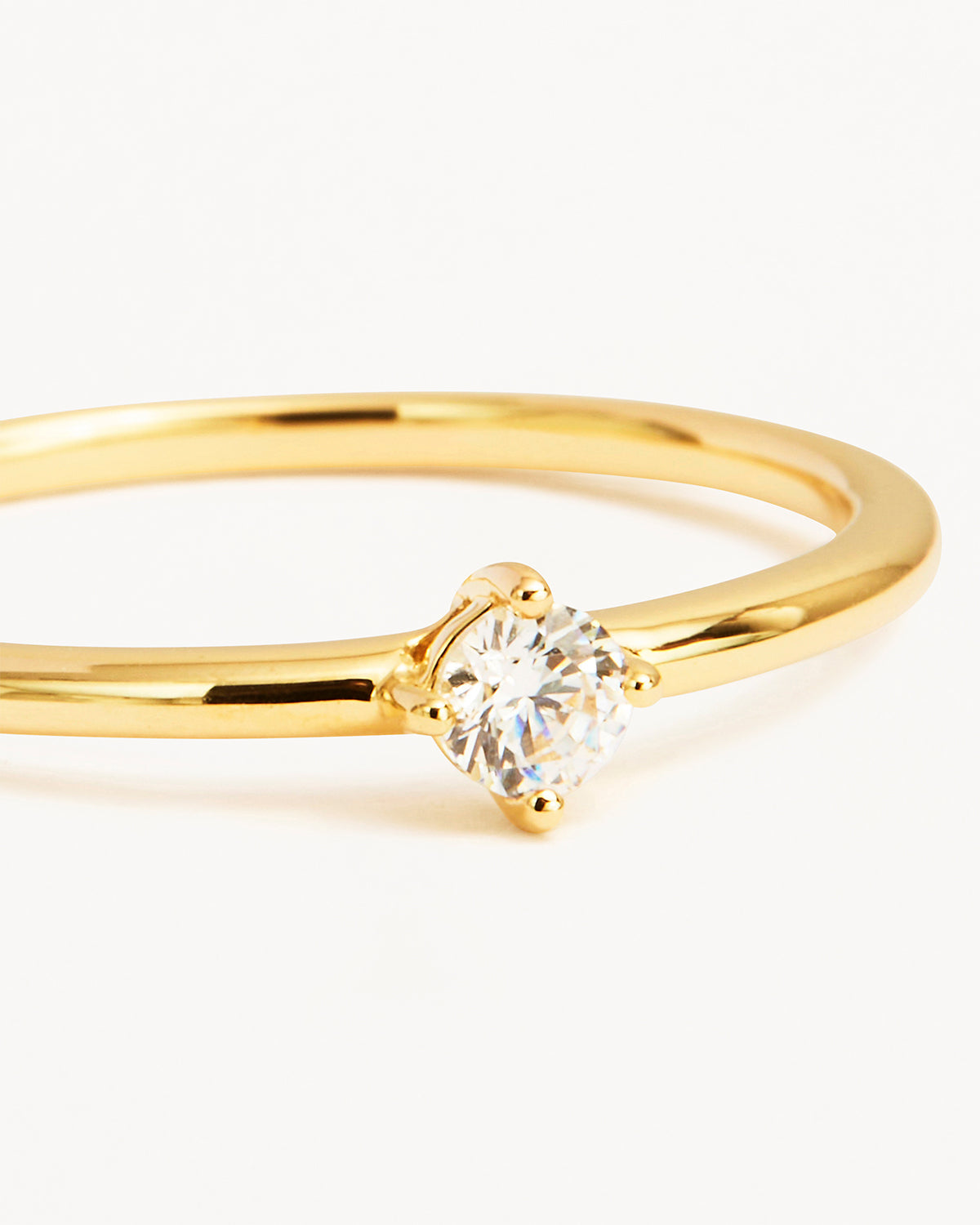 Eternal Elegance: 0.11 TCW Round Lab-Grown Diamond Solitaire Band