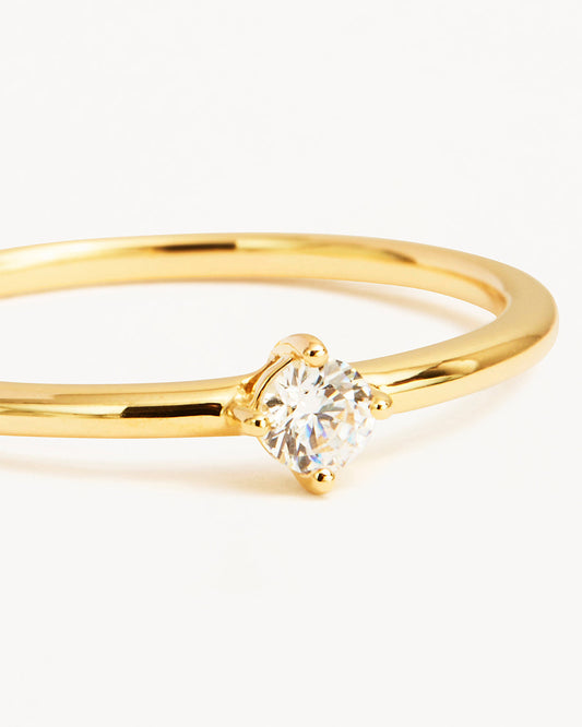 Eternal Elegance: 0.11 TCW Round Lab-Grown Diamond Solitaire Band