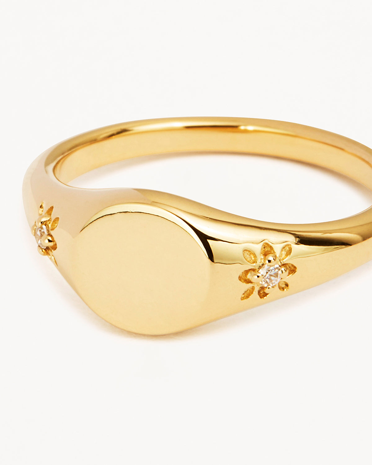 Elegant 0.022 TCW Round Lab-Grown Diamond Signet Wedding Band 2