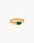 Load image into Gallery viewer, 1.0 CT Emerald Cut Green Gemstone Gold Braided Ring 1
