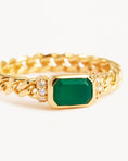 Load image into Gallery viewer, 1.0 CT Emerald Cut Green Gemstone Gold Braided Ring 3
