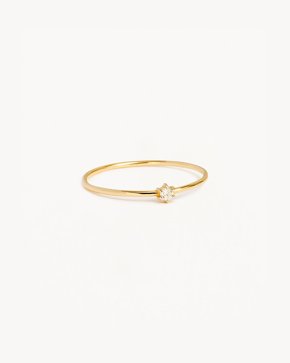 0.03TCW Round Lab Grown Diamond Gold Wedding Band 1