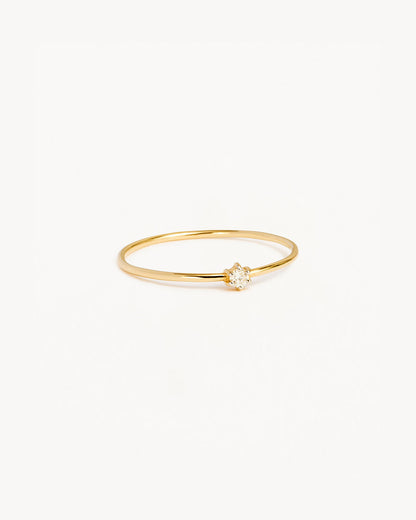 0.03TCW Round Lab Grown Diamond Gold Wedding Band 1