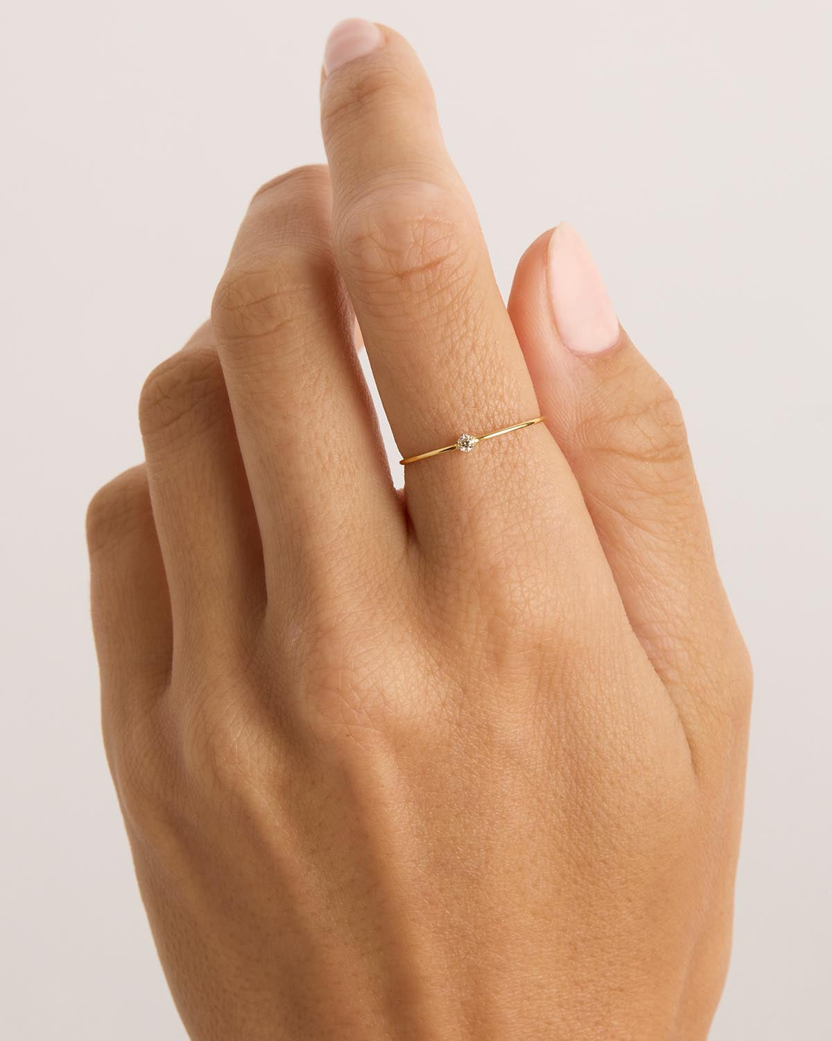 0.03TCW Round Lab Grown Diamond Gold Wedding Band 4