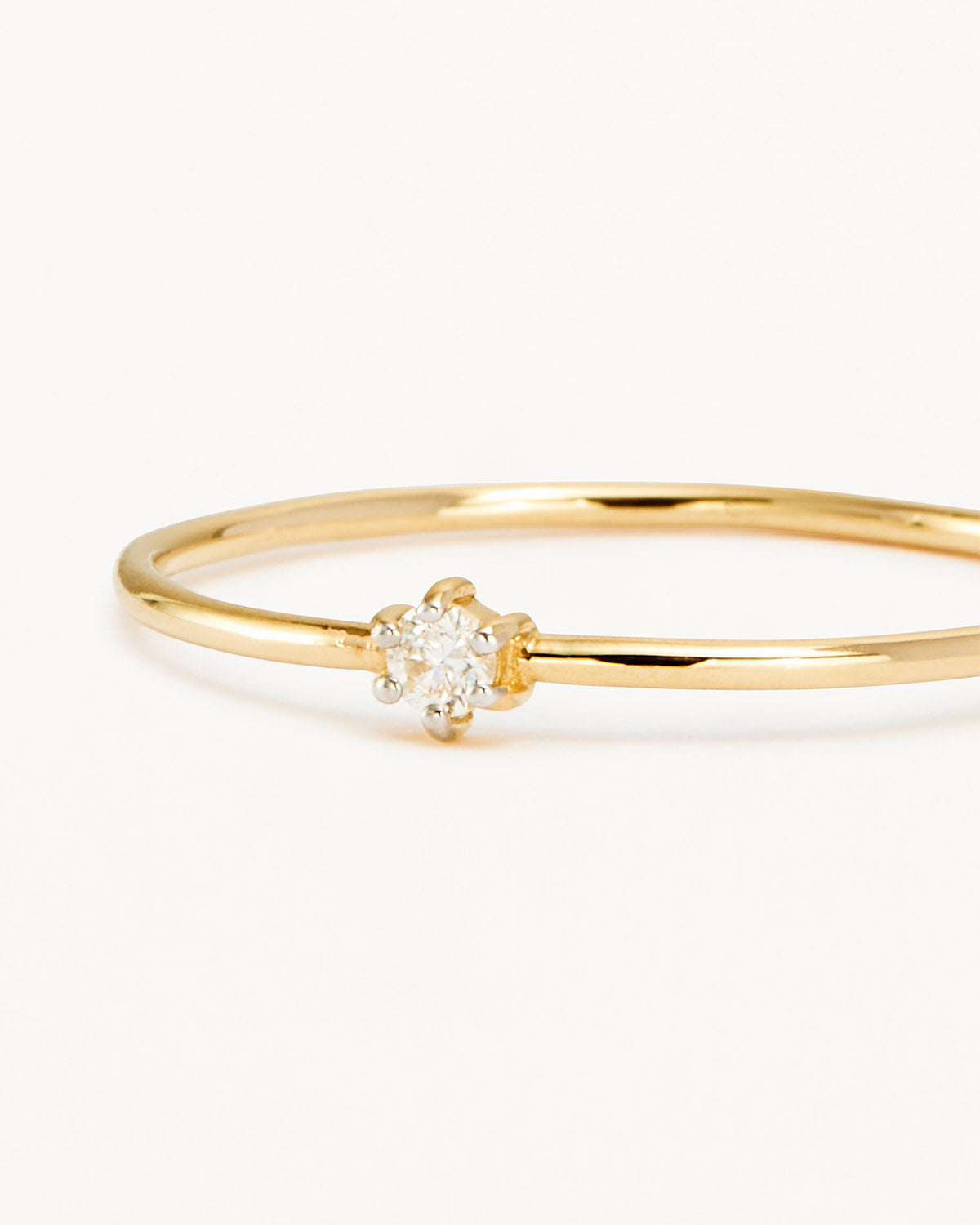 0.03TCW Round Lab Grown Diamond Gold Wedding Band 2