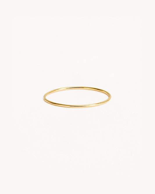 Elegant Minimalist Gold Wedding Band