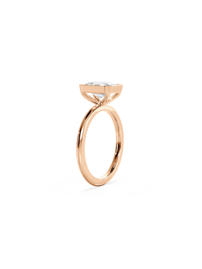 Solitaire-Oval Lab Grown Diamond Engagement Ring
