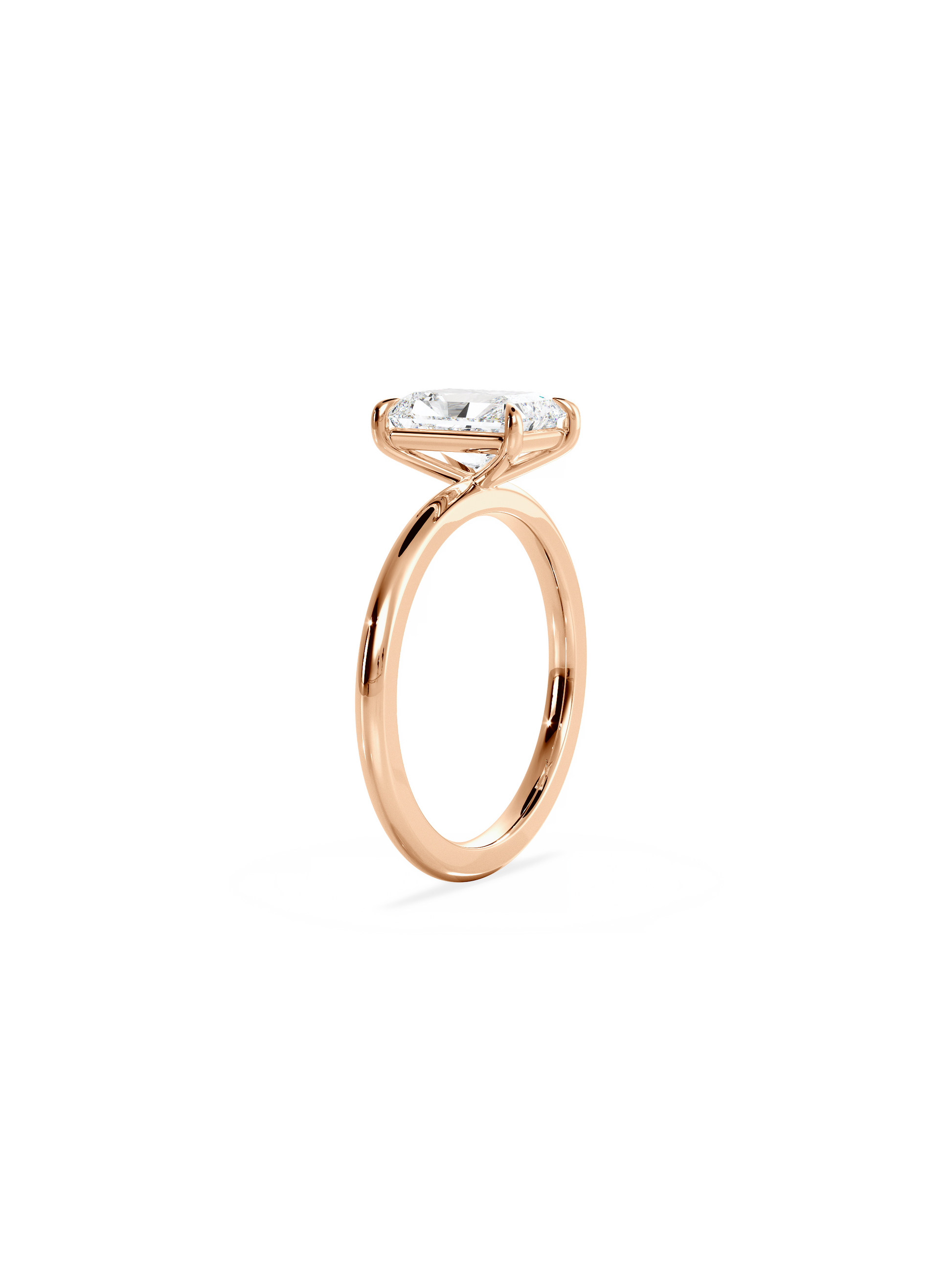 Solitaire-Oval Lab Grown Diamond Engagement Ring