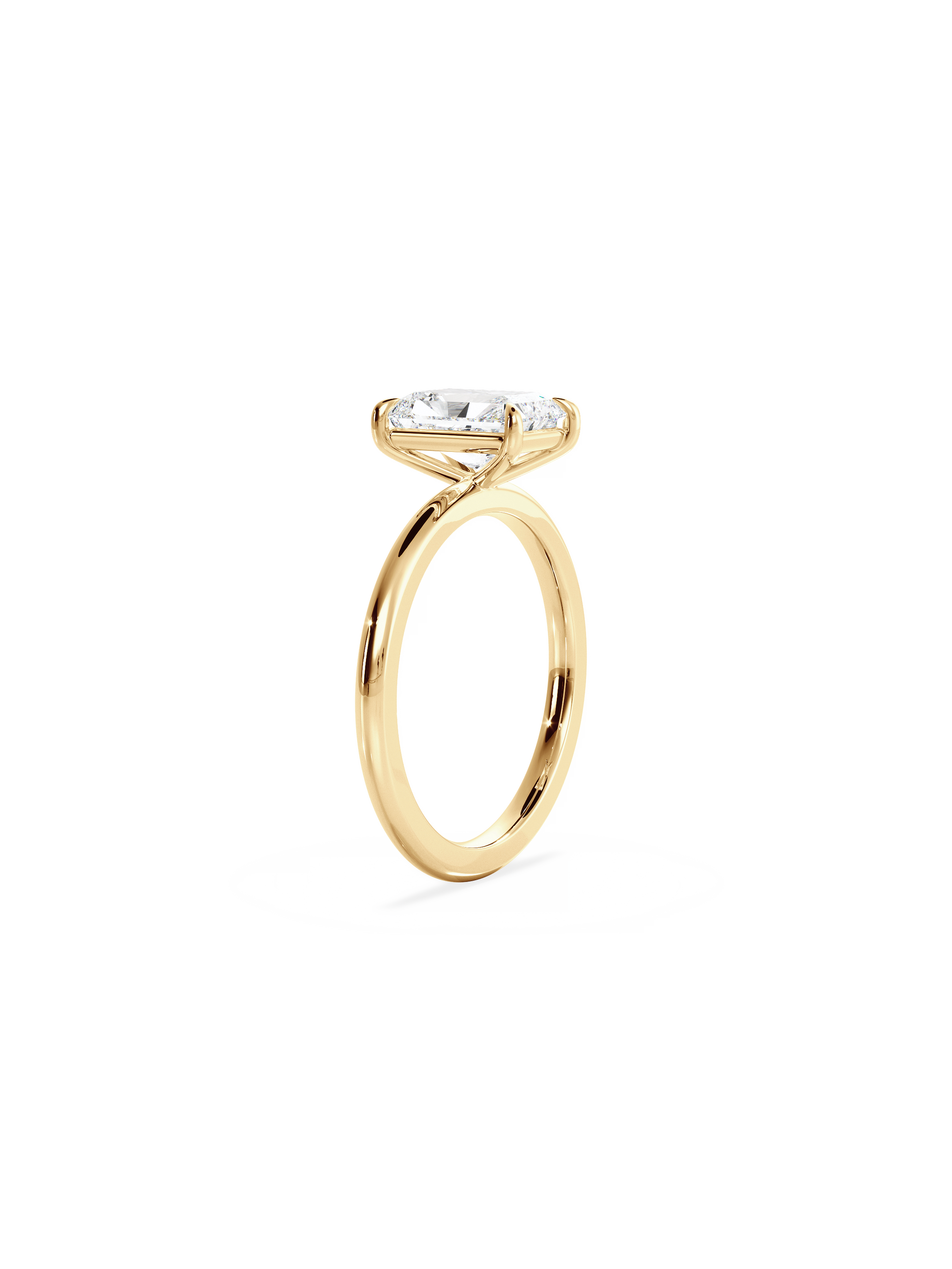 Solitaire-Oval Lab Grown Diamond Engagement Ring