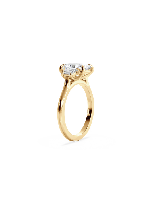 Solitaire-Oval Lab Grown Diamond Engagement Ring