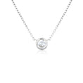 Load image into Gallery viewer, 0.40 CT Round Lab-Grown Diamond Bezel Pendant Necklace
