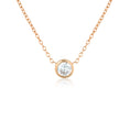 Load image into Gallery viewer, 0.40 CT Round Lab-Grown Diamond Bezel Pendant Necklace
